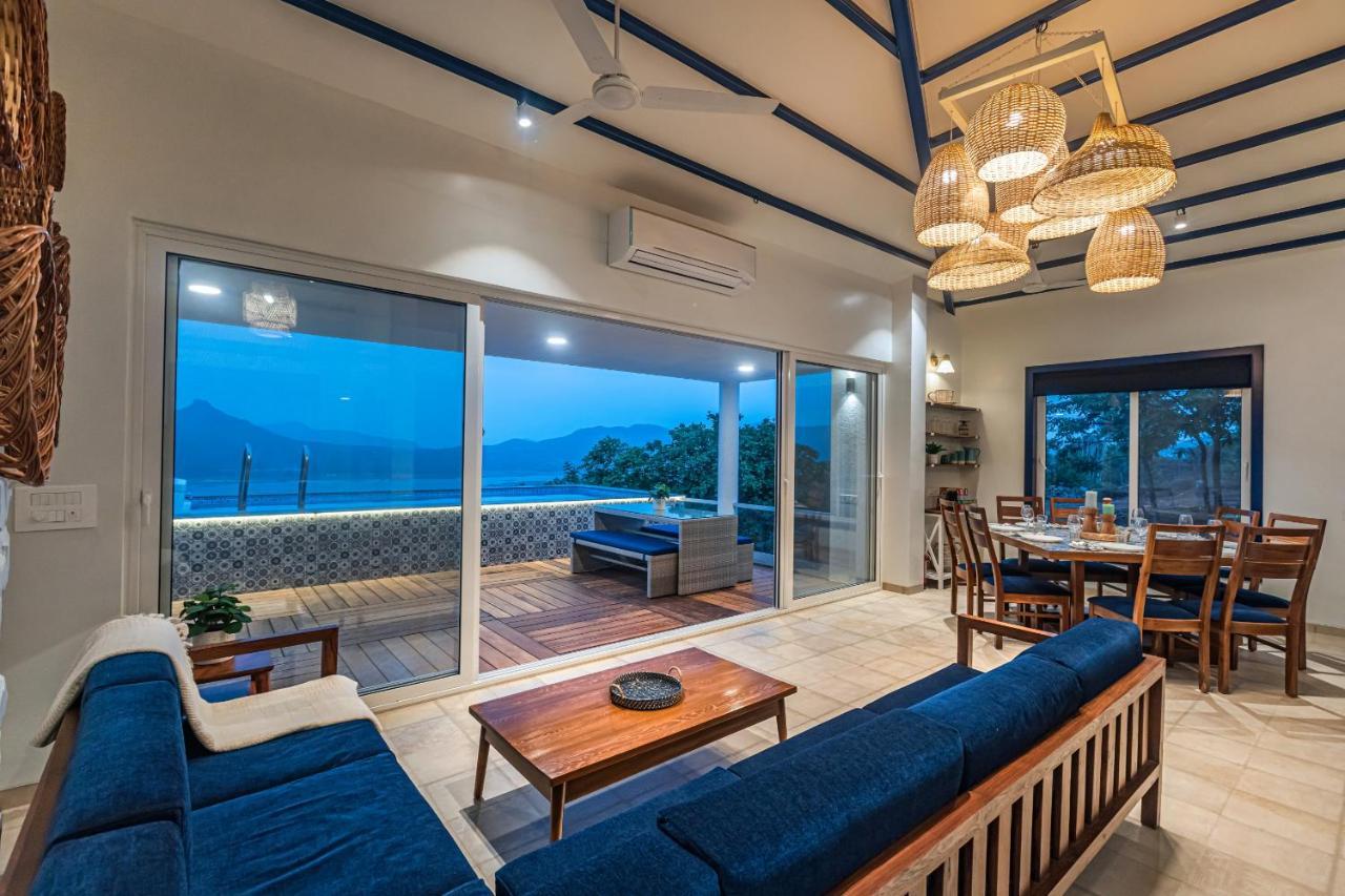 Saffronstays Kaia Waters By Kosha Villas, Pawna - Greek Style Villa With Panoramic View Of Pawna Lake Kolvan Buitenkant foto