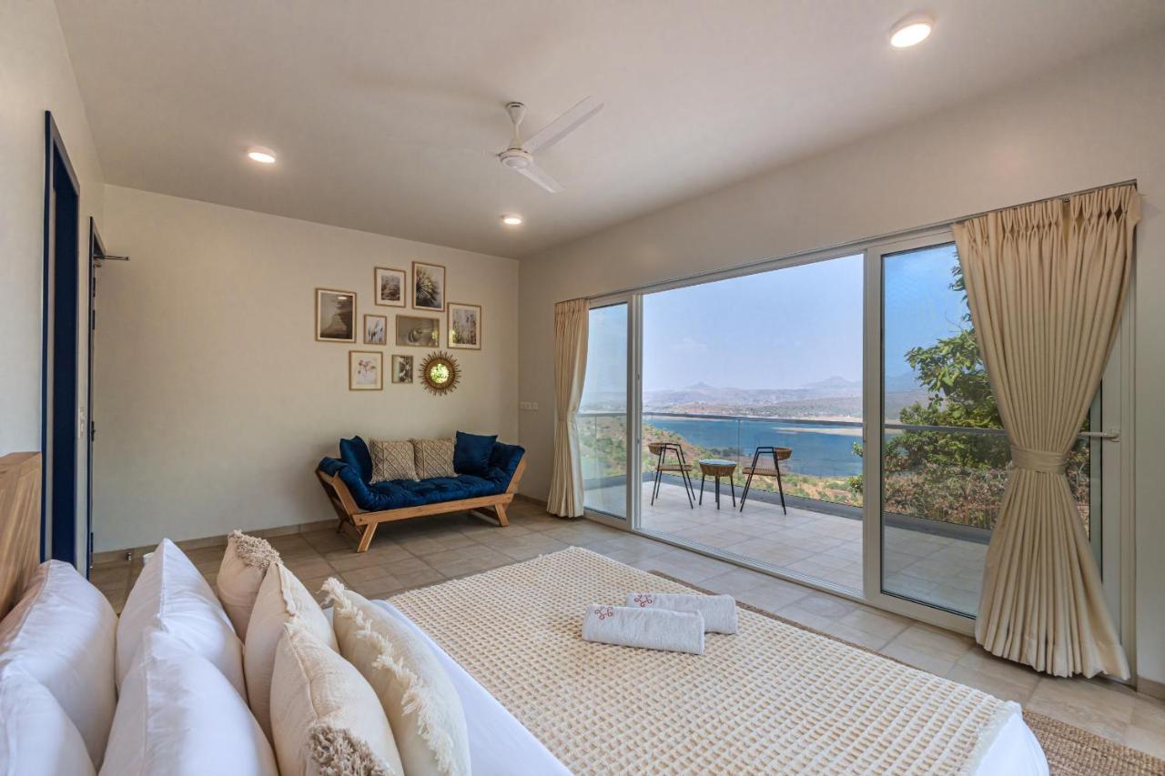 Saffronstays Kaia Waters By Kosha Villas, Pawna - Greek Style Villa With Panoramic View Of Pawna Lake Kolvan Buitenkant foto